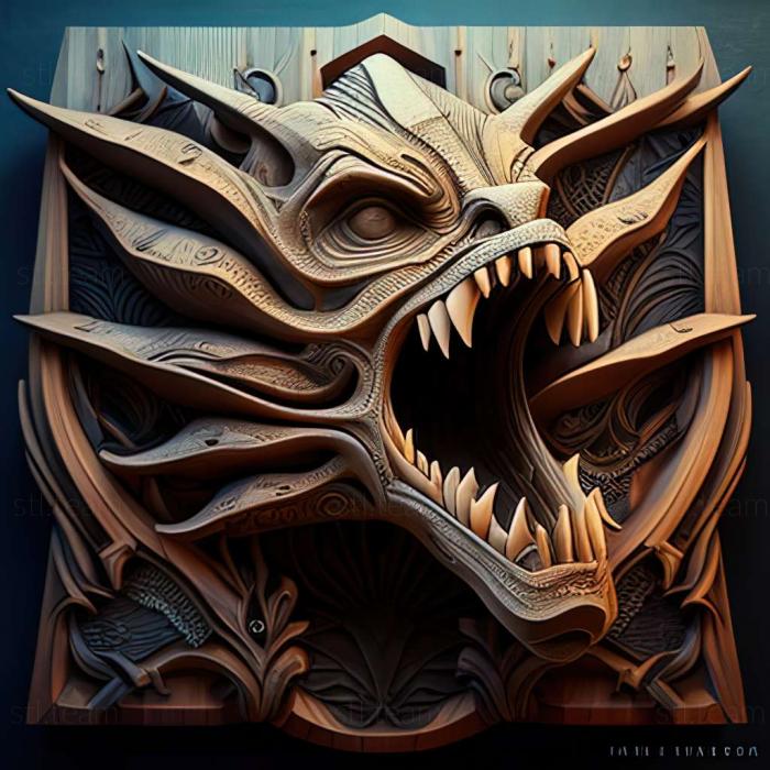 3D модель Гра Dragon Age Inquisition Jaws of Hakkon (STL)